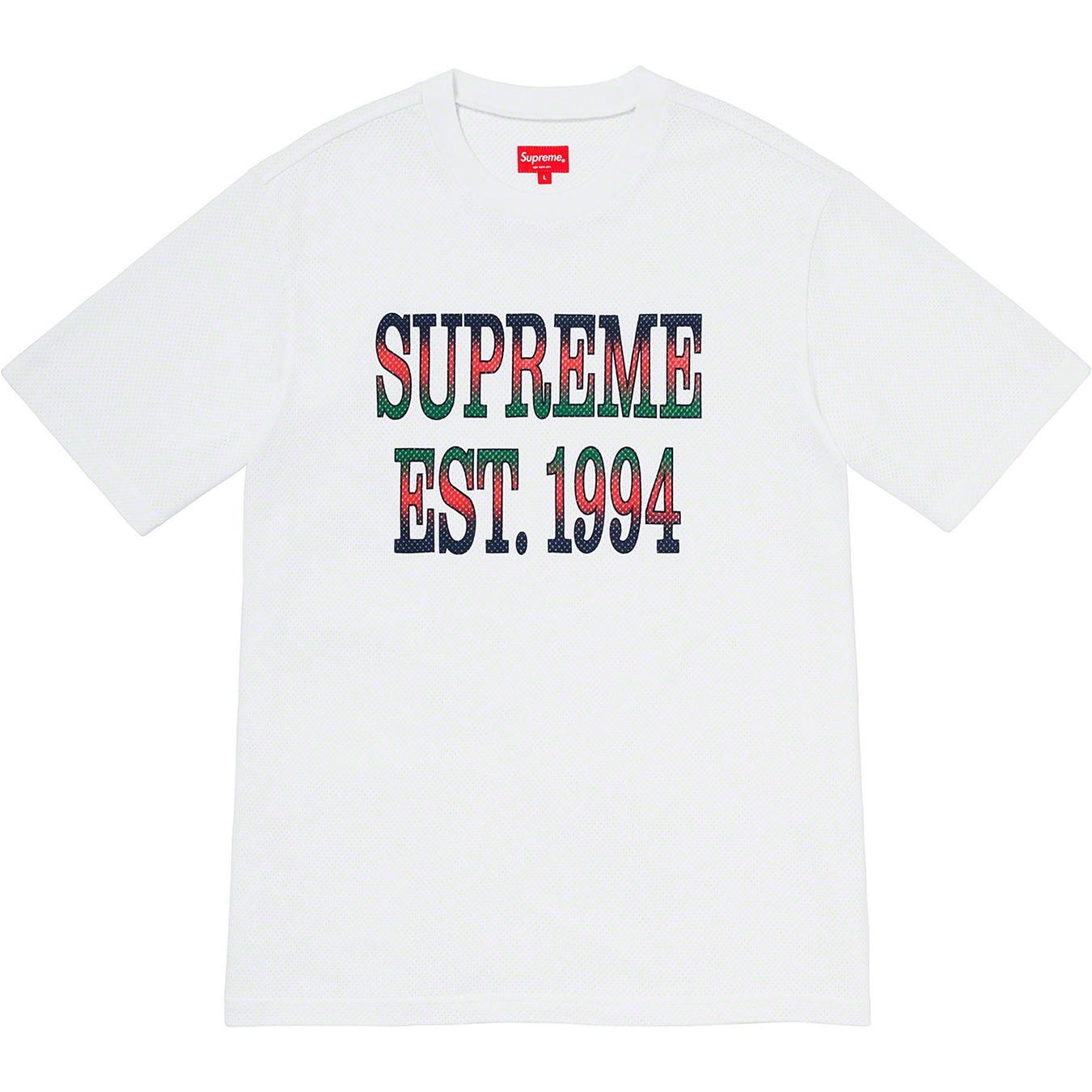 Cotton Mesh Gradient Logo S/S Top view 5